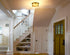 Modern 2-light Drum Gold  Metal with Matt Glass Flush Mount Ceiling Light Fixture